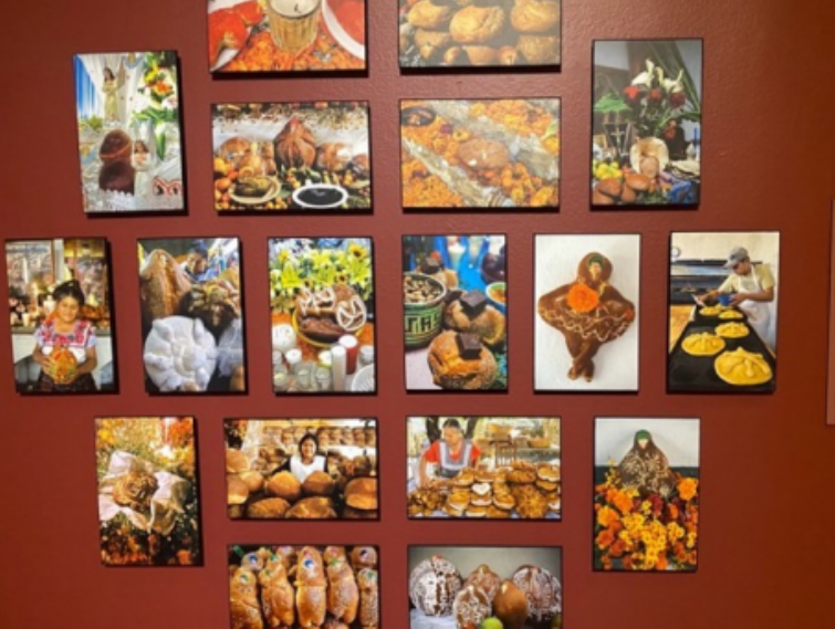 Ann Murdy Photo installation of “Bread from the project Day of the Dead in Oaxaca and other states”, 2008-2014 Digital images, NMMA Permanent Collection, Gift of the Artist